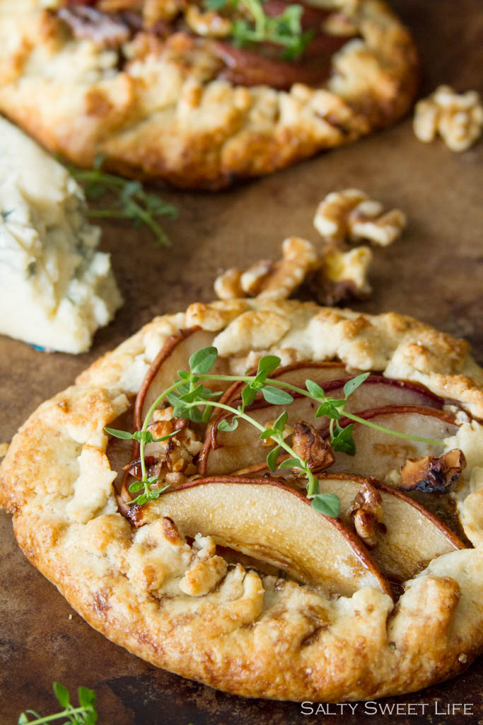 Pear, Gorgonzola and Thyme Galette and McConnell's Ice Cream - Salty Sweet Life